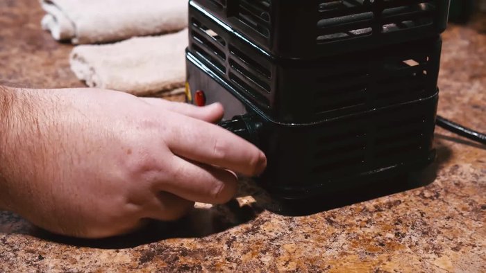 Turn your burner on to maximum heat.