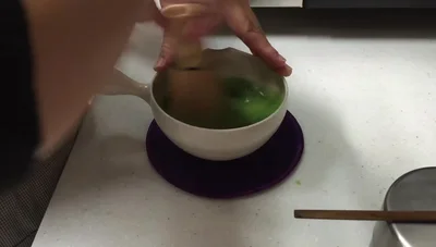 Continue whisking until a very frothy, cappuccino-like foam forms with no large bubbles.