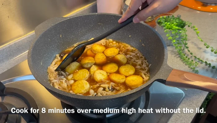 Simmer for 5-8 minutes, or until the sauce has thickened.
