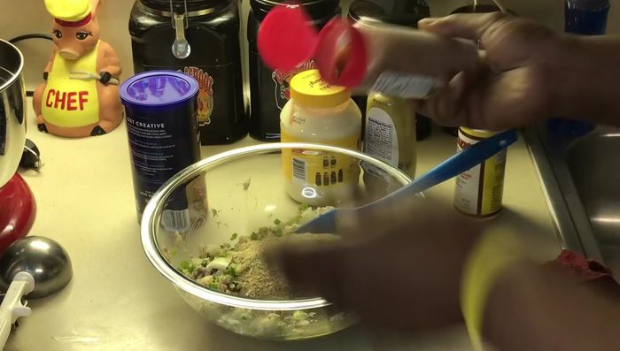 Season with salt, pepper, and additional Uncle Steve's Soul Food Shake to taste. Let the mixture sit for 10 minutes.