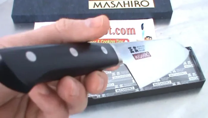 Masahiro MBS-26 knife in packaging