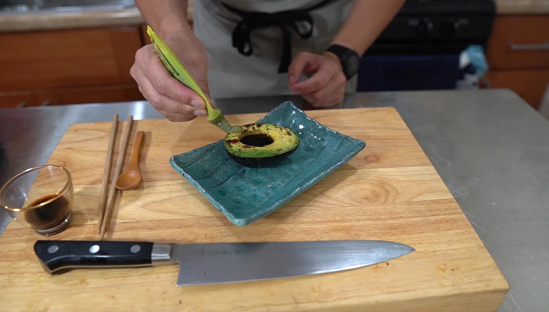 Grilled Avocado with Ponzu & Wasabi: Quick Yakitori Side