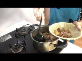 Simmered Beef Tendon with Daikon & Kyaku - Miki's Kitchen Recipe