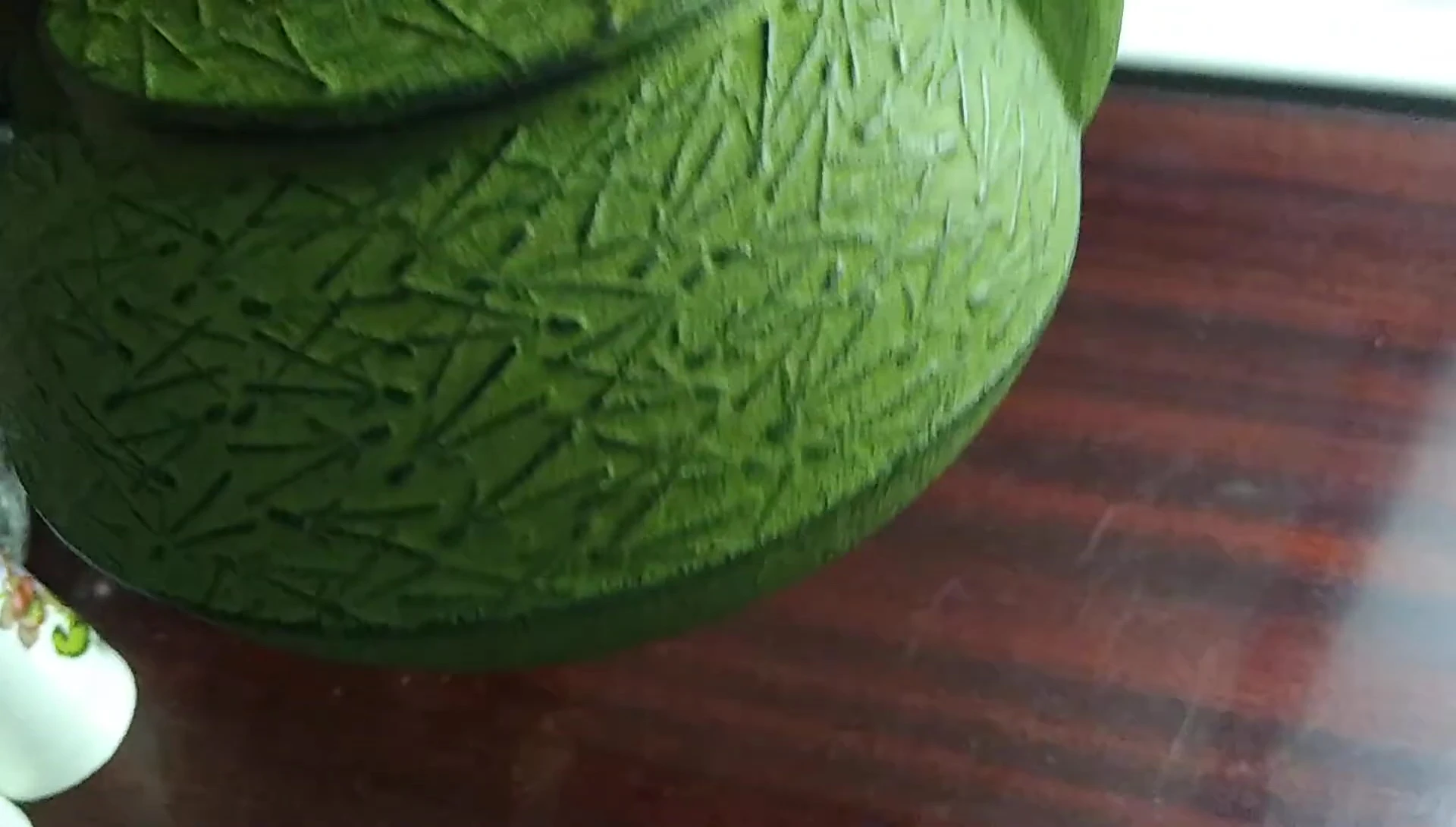Green Iwachu cast iron teapot