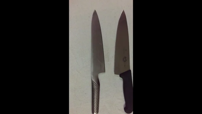 Victorinox vs Global knives comparison