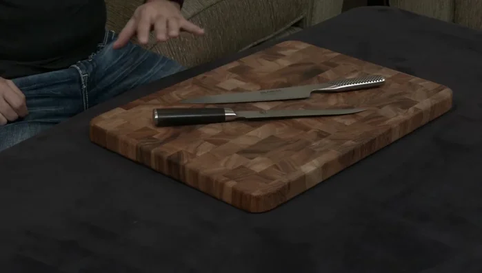 Shun Classic and Global G3 carving knives