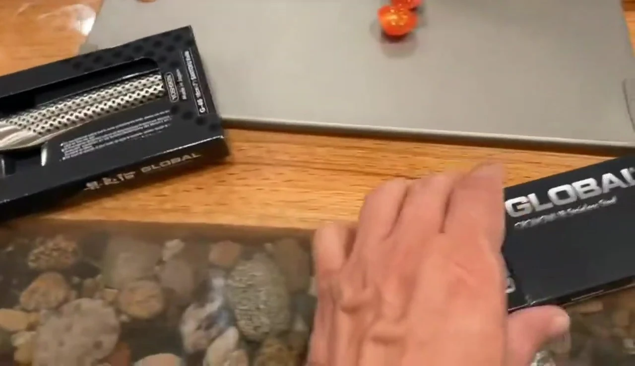 Global 8-inch knife in box
