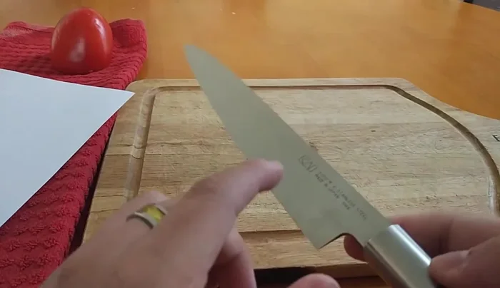 Japanese Yanagiba knife, single bevel