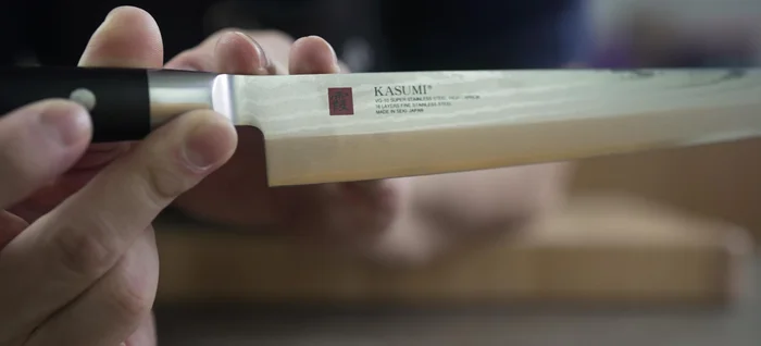 Kasumi Yanagiba knife, 16-layer Damascus steel