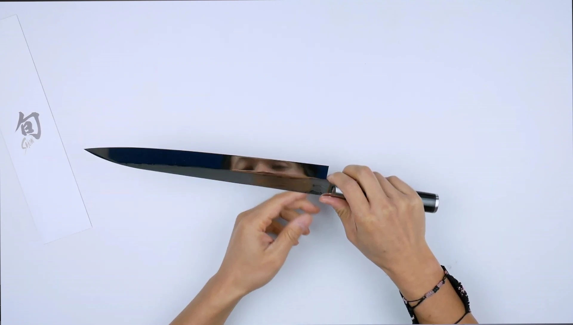 Highly polished shinogi knife sharpening challenge