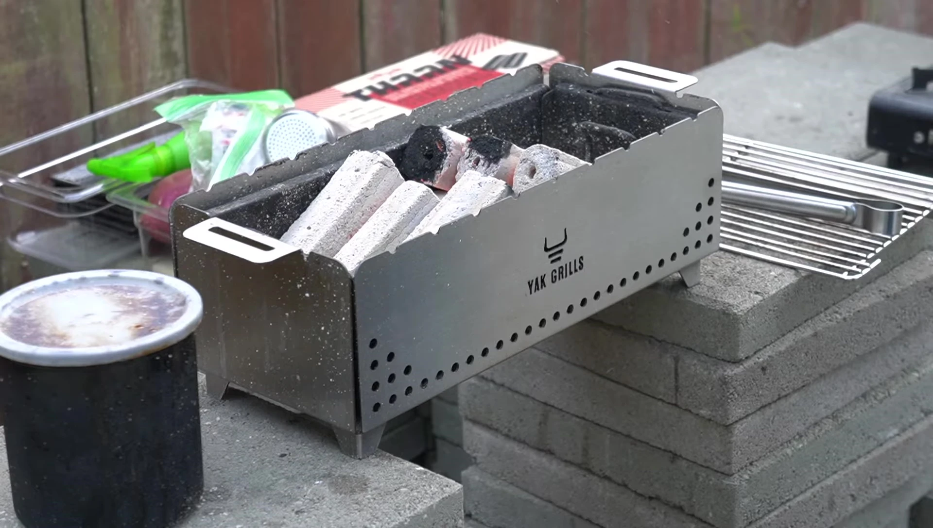 Fanning the charcoal