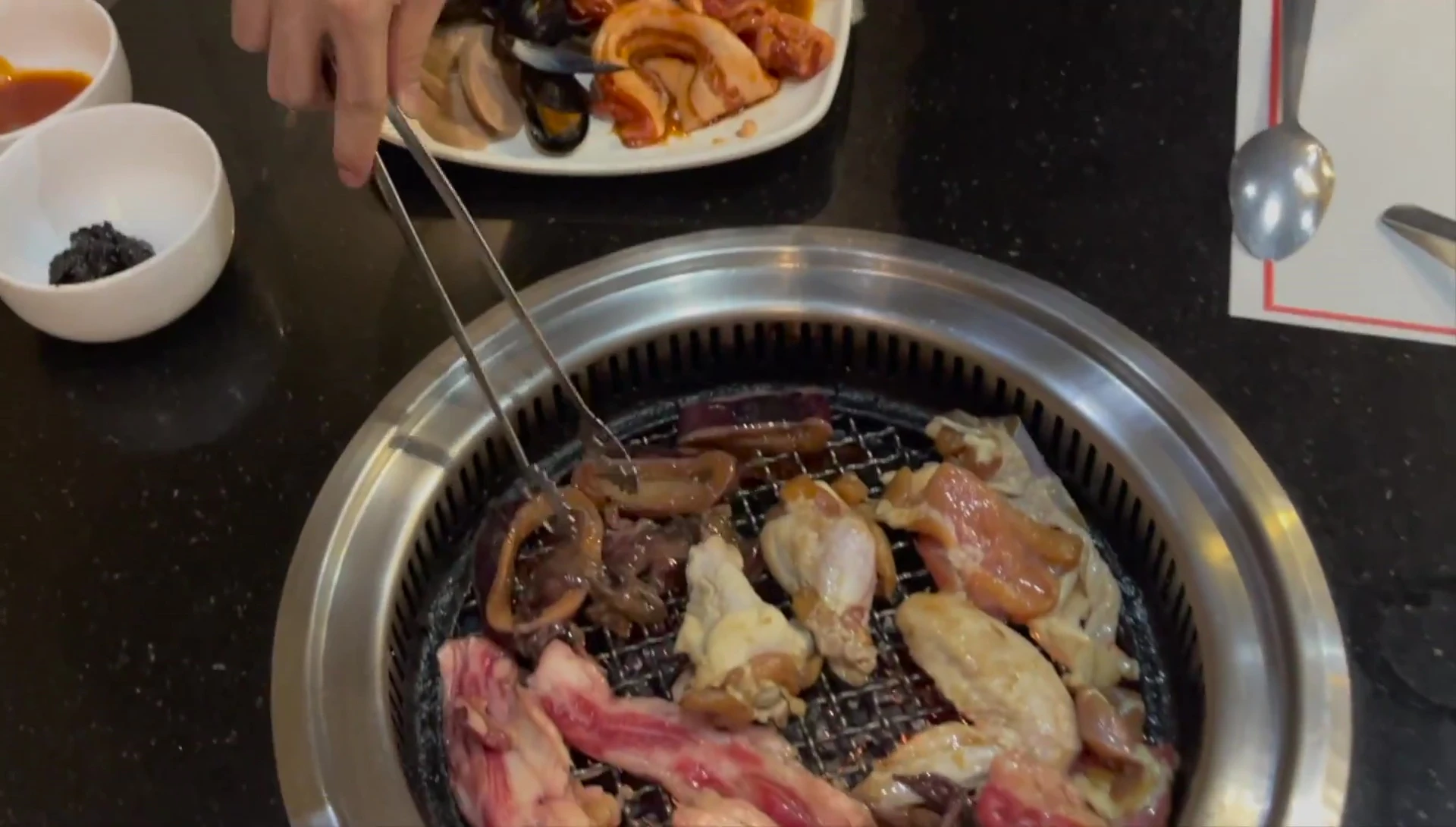 A shot showcasing the variety of meats on offer