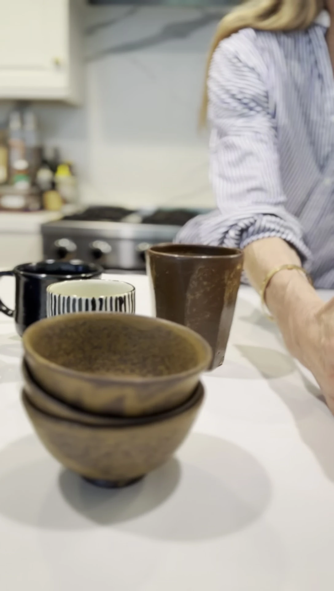Handcrafted ceramic bowls and cups