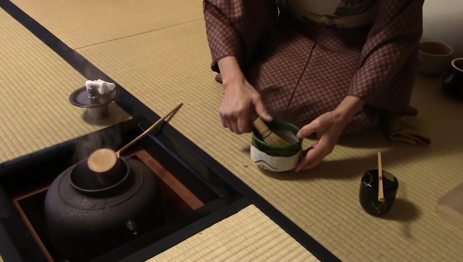 Japanese tea ceremony: Matcha preparation