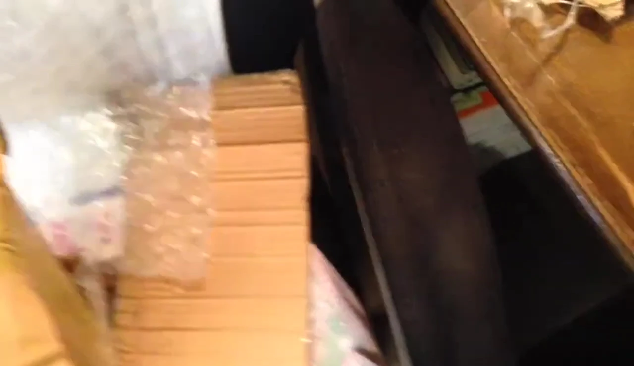 Double-boxed vase, bubble-wrapped for safe delivery.