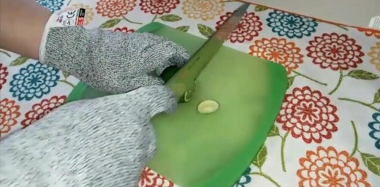 Close-up of a Shun knife