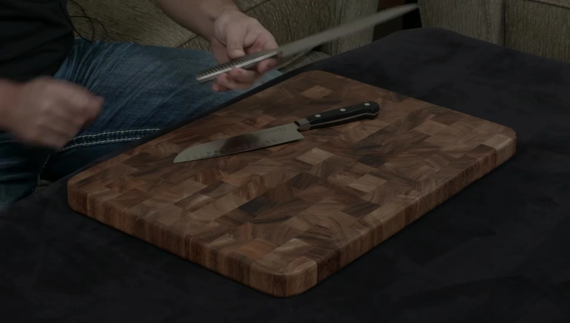 Zwilling and Global knife handles compared