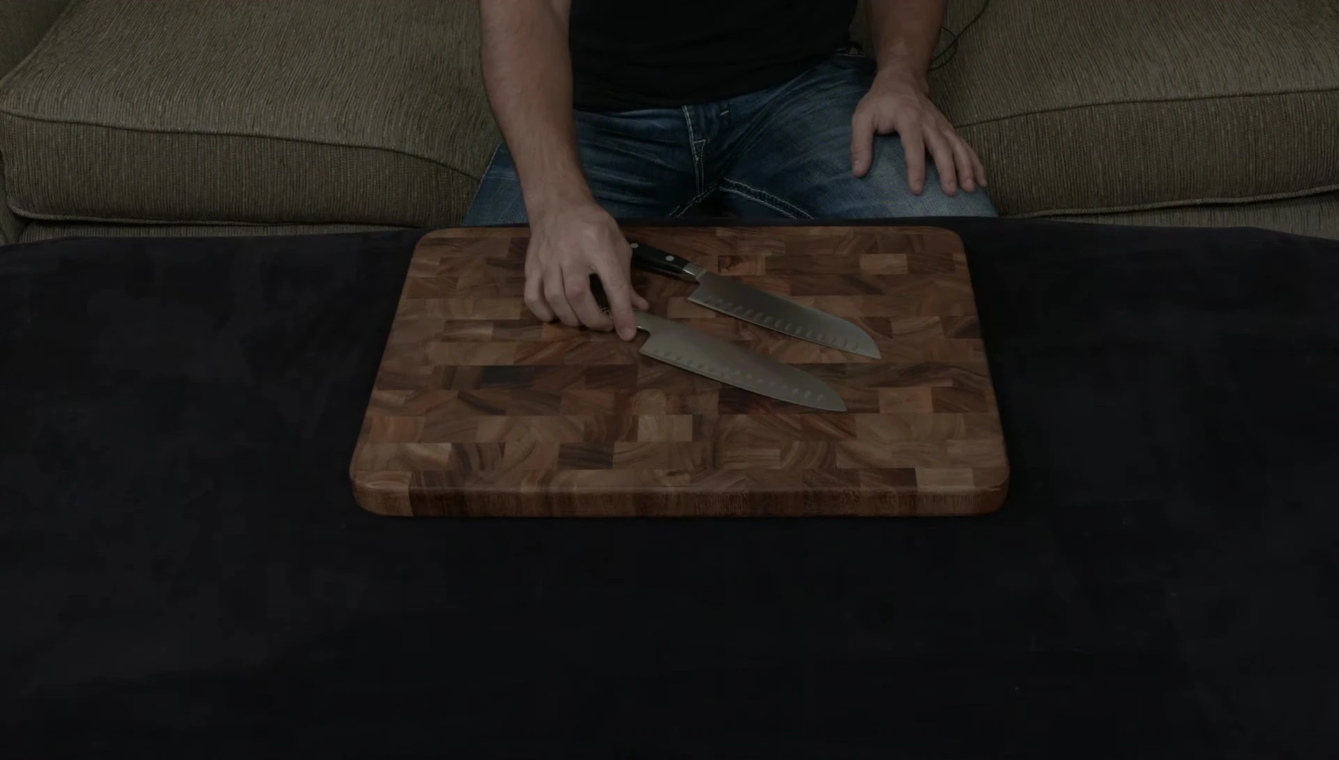 Zwilling and Global Santoku knives