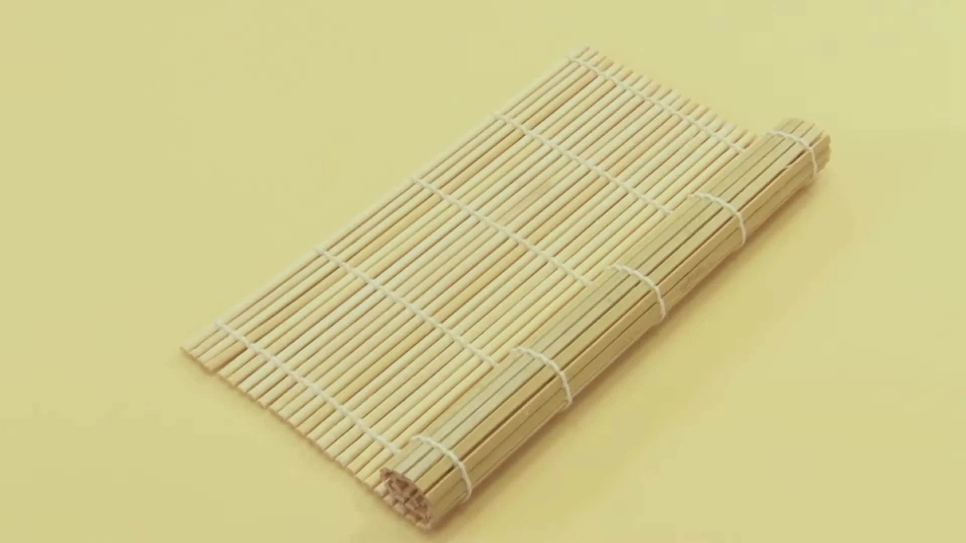 Traditional bamboo sushi rolling mat