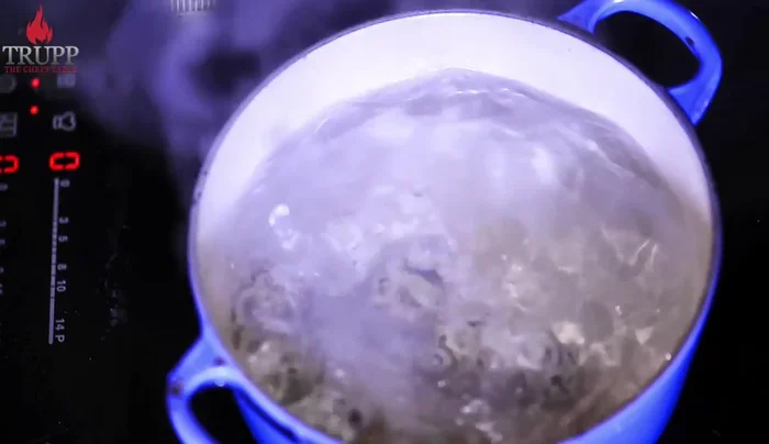 Ensure quail eggs are at room temperature to prevent cracking. Place them in boiling hot water.