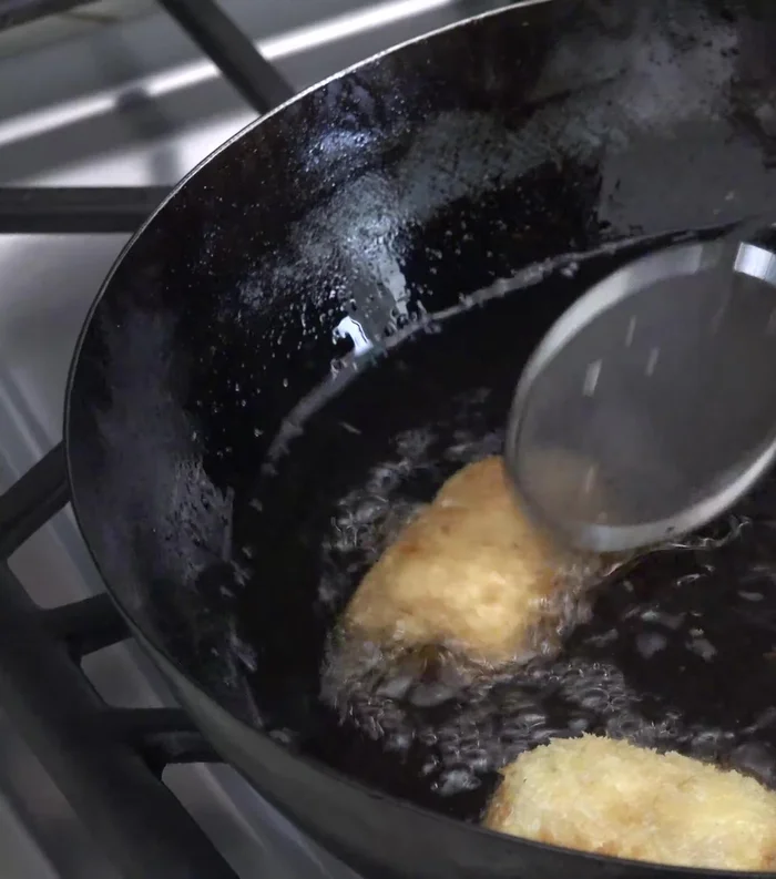 Fry for a couple of minutes until browned, gently rolling over.
