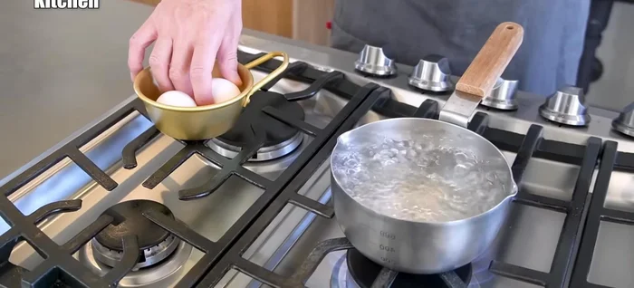 Boil eggs.