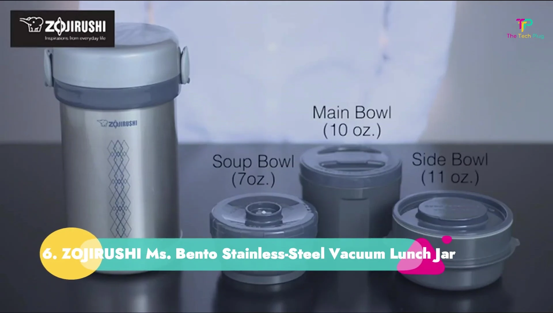 The Zaja Rashi Miz Bento showing its three microwavable bowls.