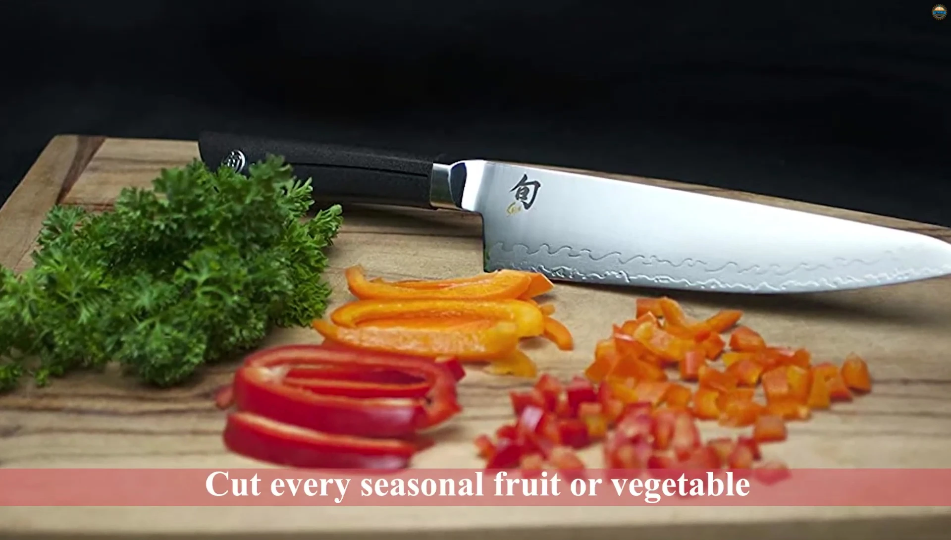 The knife's handle and blade