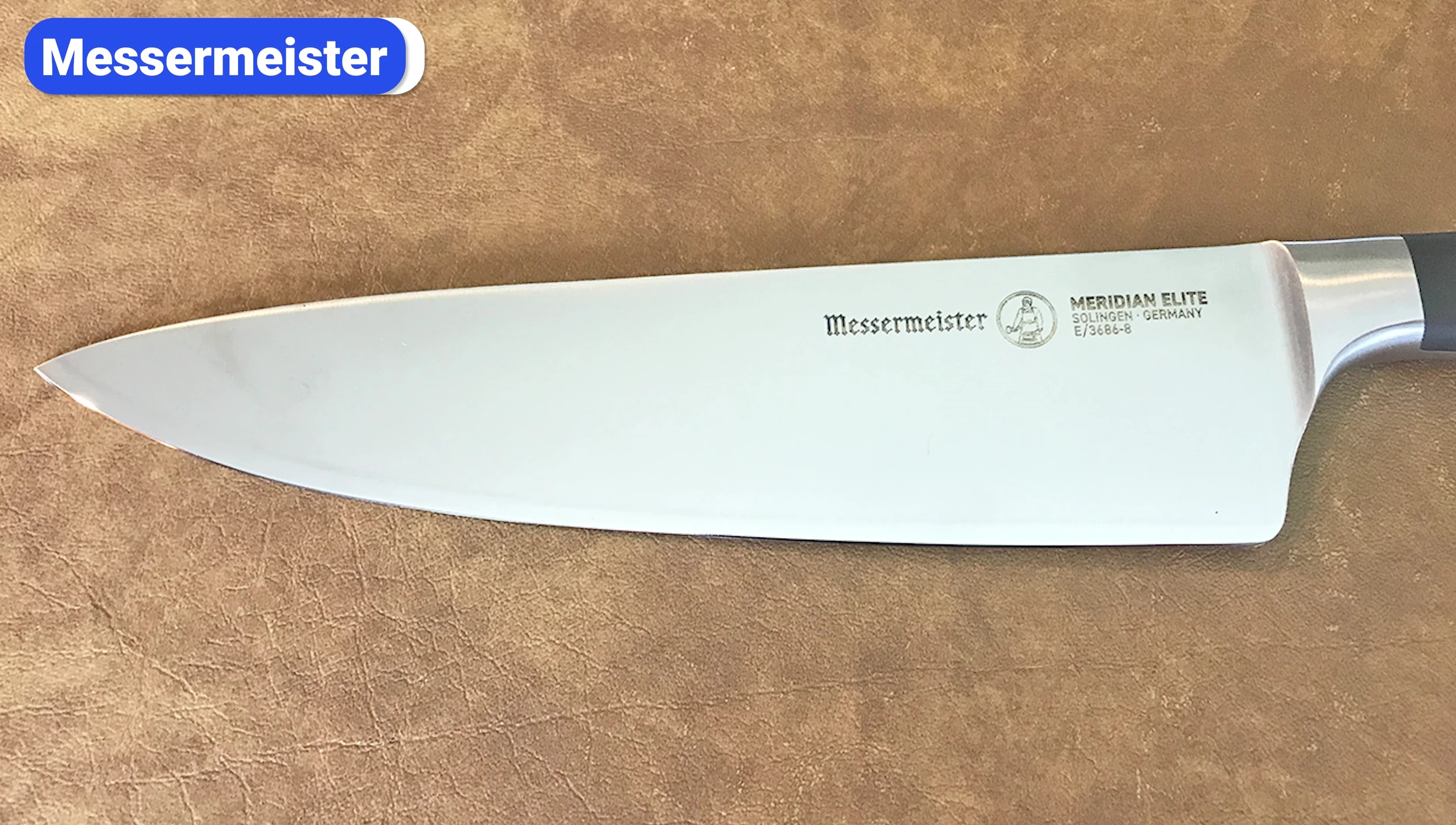Messermeister logo and knives