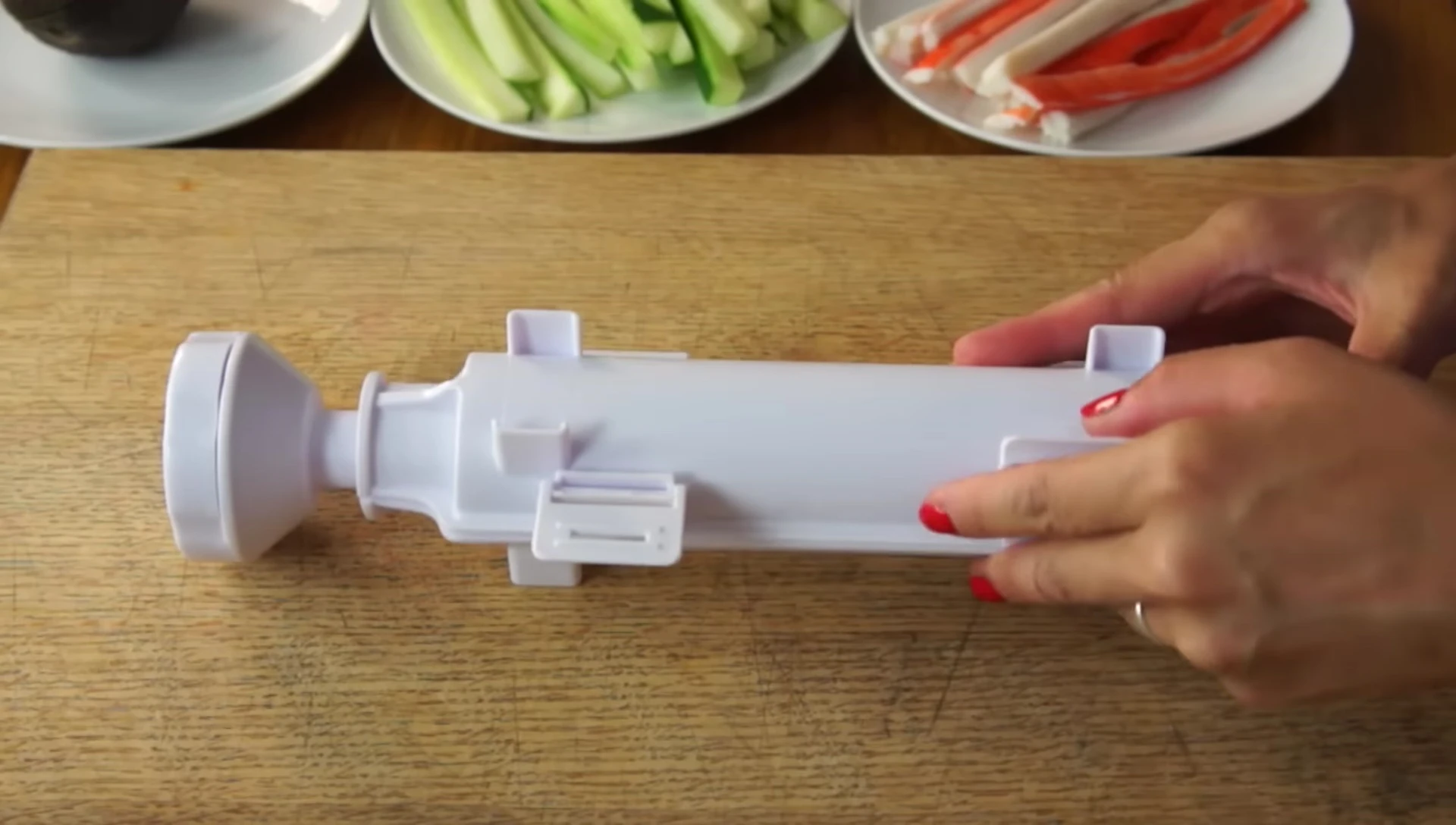 Opening the Sushi Bazooka.