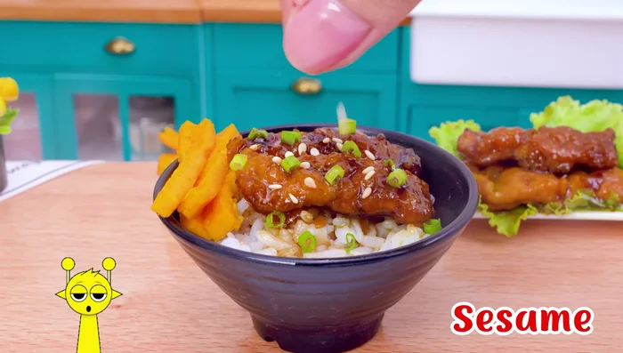 Add spring onion and sesame seeds as garnish.