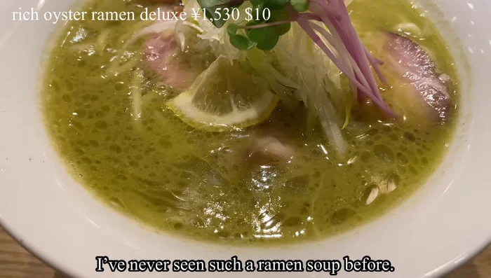 Assemble the Ramen: Add the cooked noodles to the oyster broth. Arrange toppings on top: boiled egg, pork, seaweed, bamboo shoots.