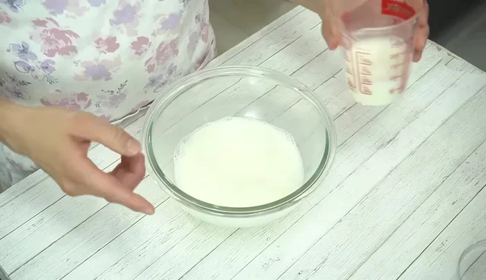 Add the remaining 1/3 of the milk (warm it slightly if needed to prevent lumps).