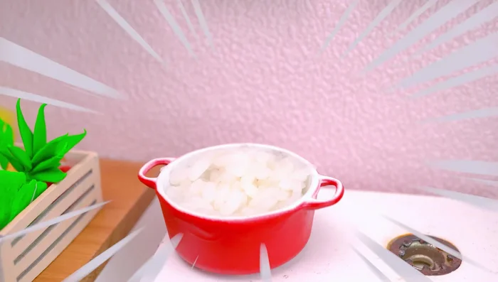 Cook rice with water for 15 minutes.