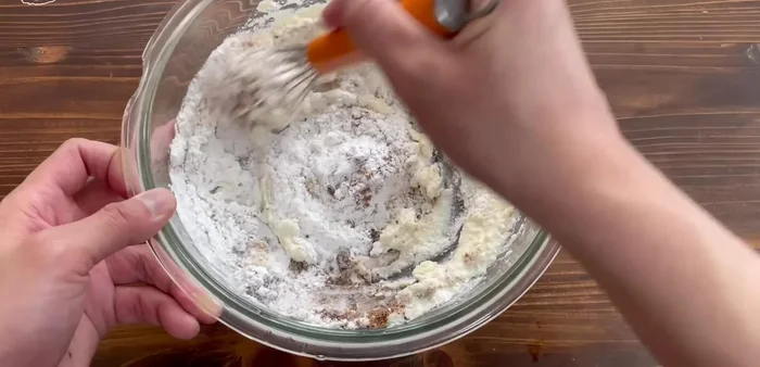 Mix all ingredients until evenly combined. The dough will be thick and gooey.