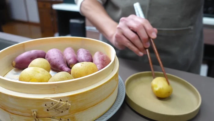Serve and enjoy! Add butter to the potatoes for extra flavor.