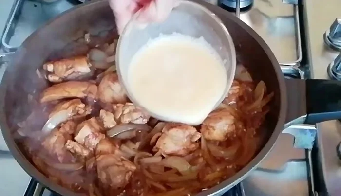 Add two beaten eggs and mix well.