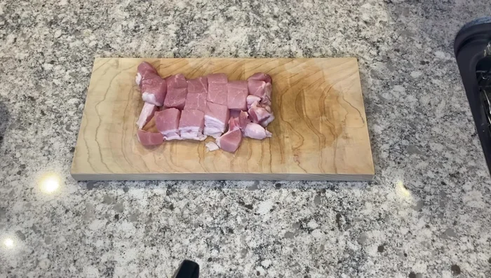 Season with salt, pepper, and other spices to taste.