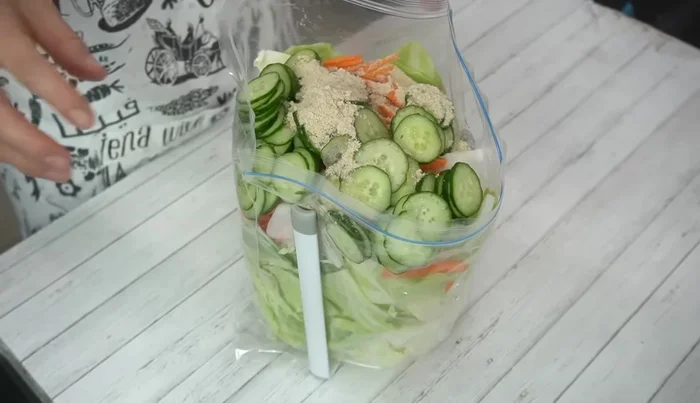 Add the sugar to the zip bag first, close and shake vigorously for about a minute to mix. (291.12)