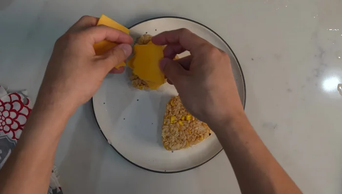Place cheese slices on top and melt using a kitchen torch or by baking for 3 minutes.