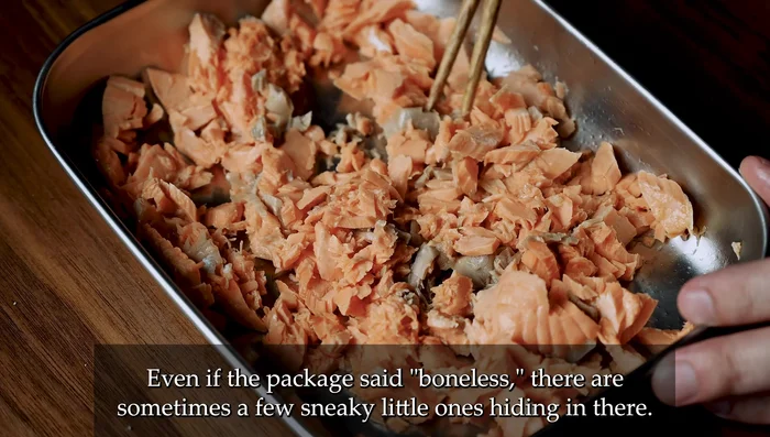 Check for and remove any pin bones.