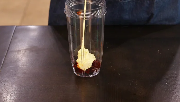 Blend chipotle chilies, mayonnaise, miso paste, lime juice until smooth. (137.599)