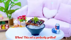 Miniature Karaage Flamin' Hot Cheetos Fried Eel Recipe