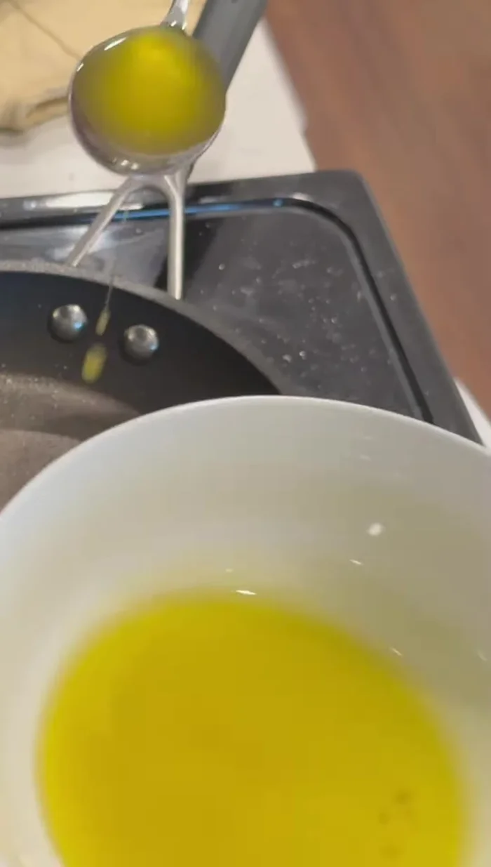 Add garlic oil for a glistening effect.