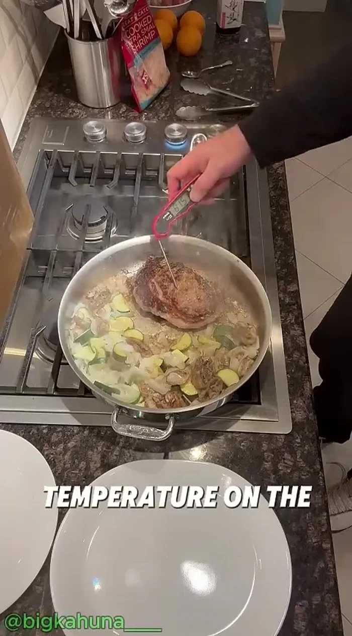 Rest the steak: Check internal temperature (150°F for medium), and let rest for 5 minutes.