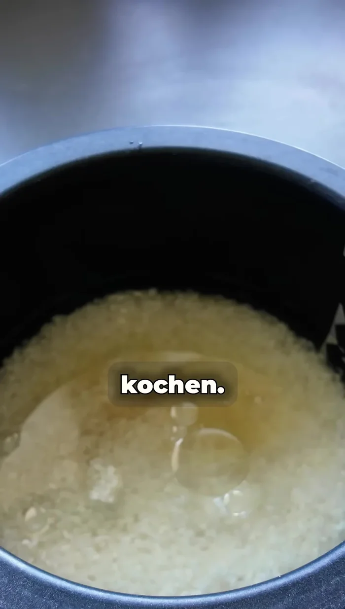 Cook the rice as usual.