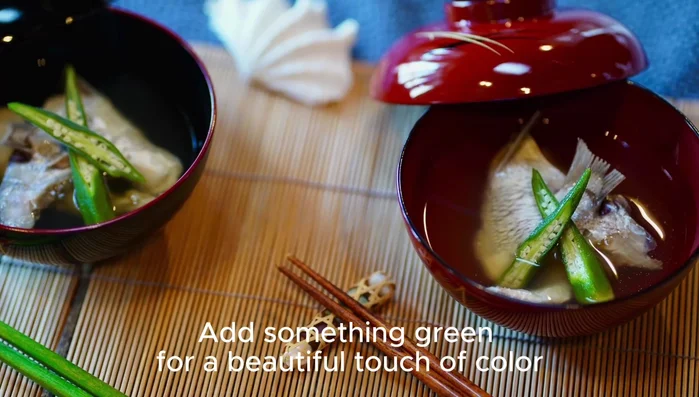 For Vegan Dashi: Soak kombu and shiitake mushrooms in water overnight.