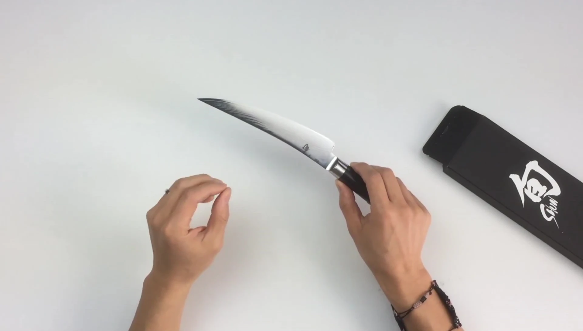 Detail of the knife handle