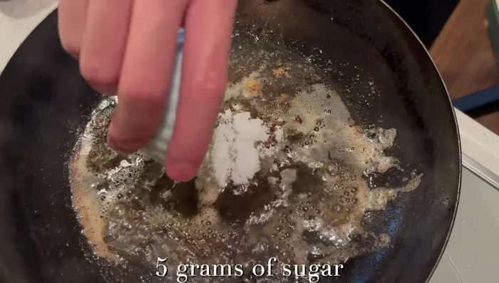 Make the sauce: In a pan, melt the sugar over low heat, then add rice vinegar, ketchup, Worcestershire sauce, and soy sauce. Mix well and simmer until slightly thickened.