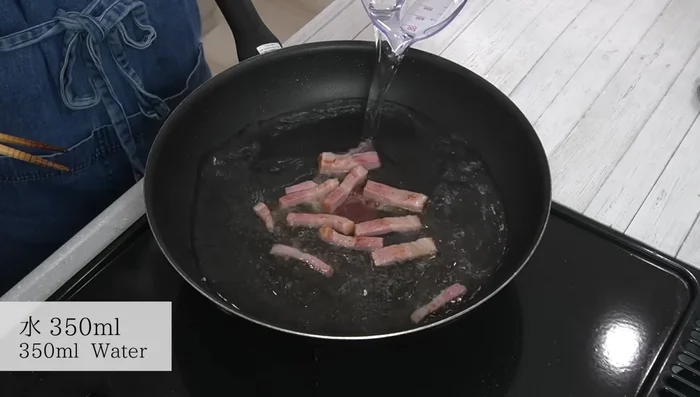 Add water and salt to the pan; bring to a boil.